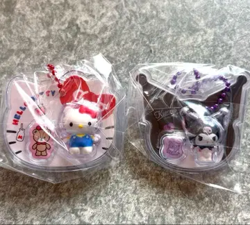미개봉 새상품 산리오 패키지 참 헬로키티와 쿠로미 2개 세트
