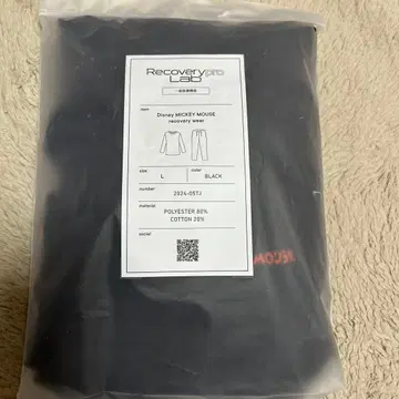 미사용 새상품:Disney MICKEY MOUSE 룸웨어 L 블랙