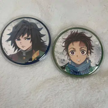 귀멸의 칼날 토미오카 기유 카마도 탄지로 캔뱃지