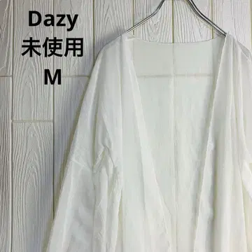 Dazy 비침 화이트 긴팔 가디건 M 사이즈 미사용