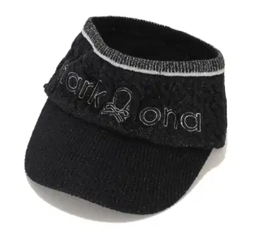 택 포함 새상품 마크앤로나 니트 선바이저 블랙