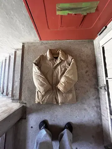 ANTLER 구스 다운 베이지 스트릿 캐주얼 아메카지