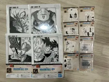 드래곤볼 제일복권 하위상 클리어 파일 로고 스탠드 스티커