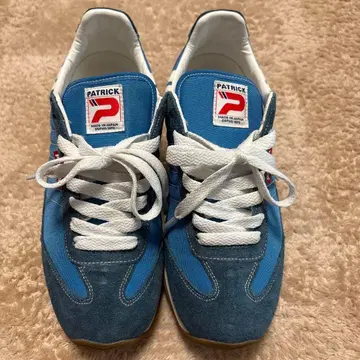 PATRICK 파랑 스웨이드 스니커즈