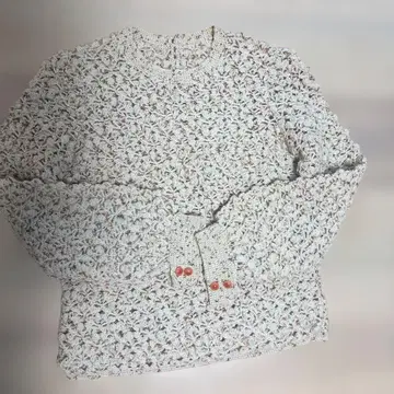 손뜨개질 변형 무늬 긴팔 스웨터