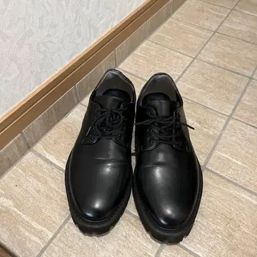 RAGEBLUE 블랙 레이스업 슈즈 로퍼