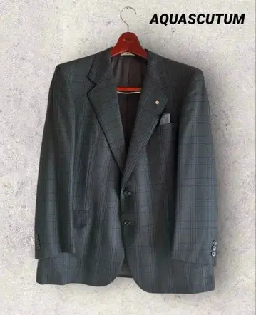 AQUASCUTUM 아쿠아 스큐텀 남성용 자켓 모 100% 일본 제품