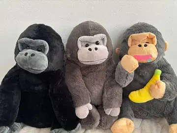 우호우호 고릴라 BIG 봉제 인형 세트