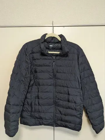 남성용 유니클로 울트라 라이트 다운 자켓 네이비 M
