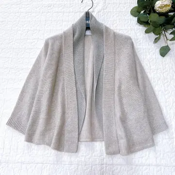 고급 현행 TSE 니트 볼레로 캐시미어 실크 S