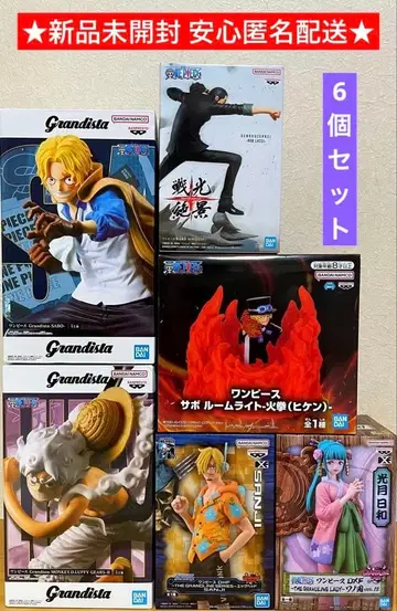 원피스 피규어 루피 사보 상디 루치 히요리 묶음 판매 6개 세트
