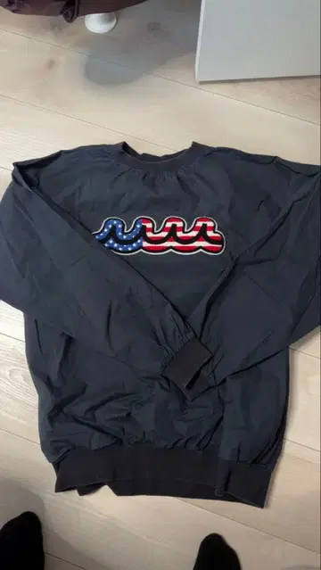 muta 블랙 골프 풀오버 자켓