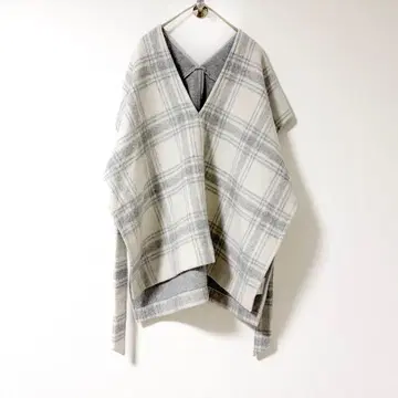 BLUELEA 오버 사이즈 울 판초