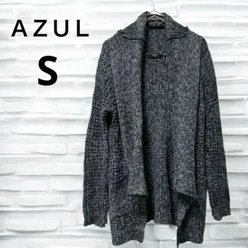 아줄바이마우지 니트 가디건(S) 그레이 겉옷 숏 가디건