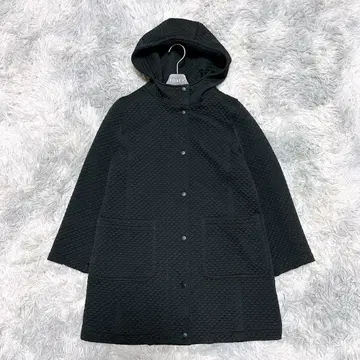 조르주 레쉬 36 후디드 코트 올 패턴 블랙 출퇴근 통학 손세탁 가능