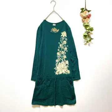 [ GOA ] 고아 튜닉 원피스 동양인 에스닉 그린 ( F )