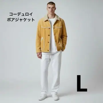 [ 보아 안감 ] 코듀로이 런치 자켓 / 머스타드 L 사이즈