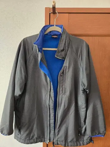 나일론 플리스 자켓 그레이/파랑