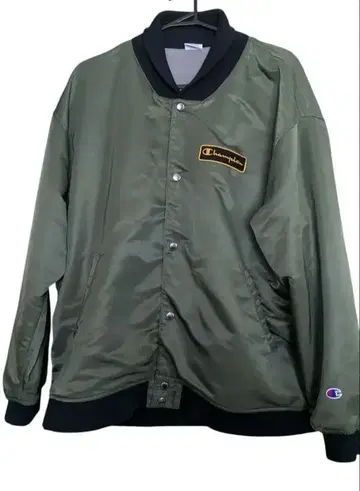 Champion XL 올리브 그린 점퍼 바시티 자켓 자켓