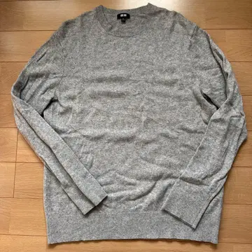 유니클로 남성용 크루넥 캐시미어 니트