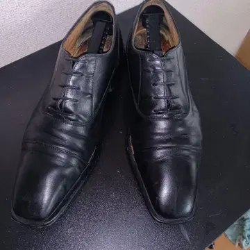 predstone 블랙 가죽 드레스 슈즈 스트레이트 팁