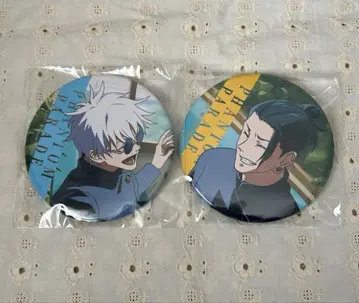 주술회전 팬텀 퍼레이드 팬퍼레 복권 캔뱃지 고죠 사토루 게토 스구루