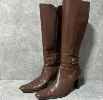 고품질 Reflect KOBE 천연 가죽 다크 브라운 23.5cm