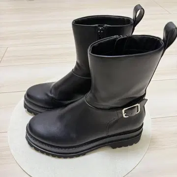 SNIDEL 사이드 고어 부츠 블랙