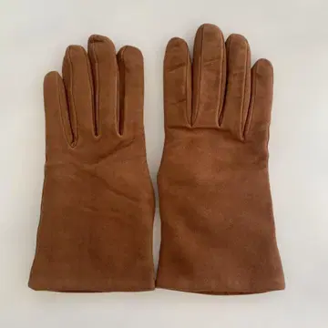 새상품급 셀모네타 스웨이드 가죽 장갑 브라운 캐시미어 안감