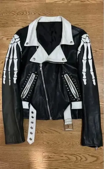 ginzi 더블 라이더스 찡 장식 재킷