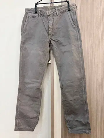 KURO 그레이 치노 팬츠 29 설퍼 다이