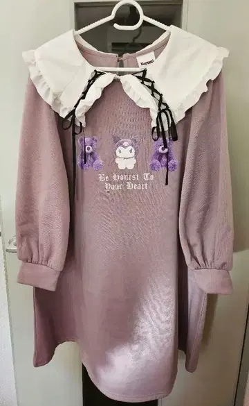 쿠로미의 큰 옷깃 미니 원피스 M