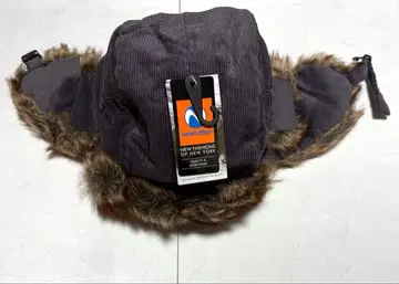 택 포함 새상품 newhattan 코듀로이 플라이트 캡 그레이