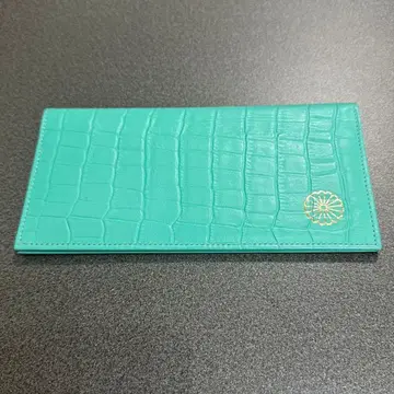 새상품급 황궁 지갑 장지갑 악어 엠보싱 터콰이즈 스카이블루 그린