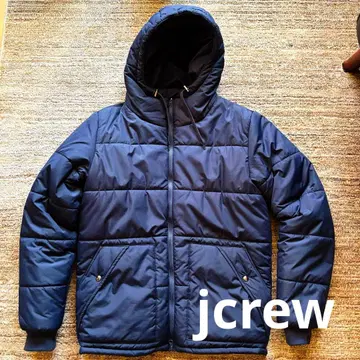 j.crew 퍼프 자켓 코트 네이비 M