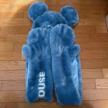 디즈니 머플러 팬캡 파랑