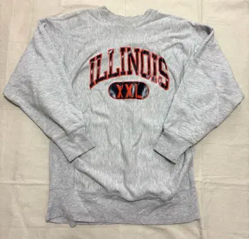 새상품급 챔피온 리버스 위브 트리코 태그 칼리지 일리노이 대학 XXL