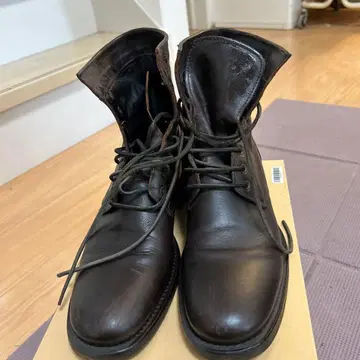 BUTTERO 부테로 레이스업 부츠 사이즈 40 다크 브라운