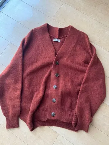 HEART MARKET 오렌지 니트 가디건