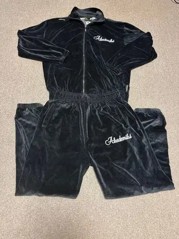 레어! AKADEMIKS 아카데믹스 벨로아 셋업 블랙 상하의 L