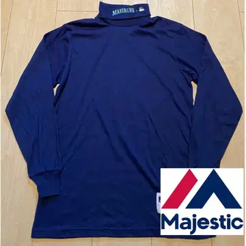 majestic 마제스틱 마리너스 모크넥 티셔츠 롱티