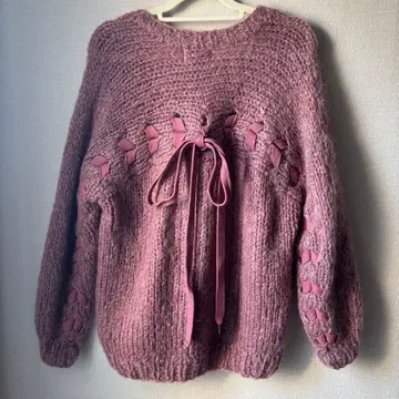 스나이델 모헤어 혼방 백 레이스업 SNIDEL 리본