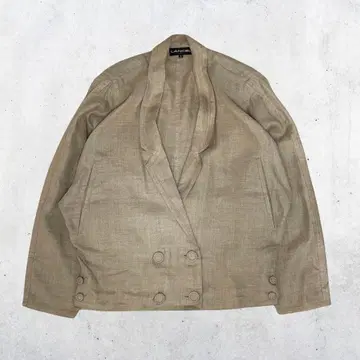 Lancel 베이지 더블 브레스트 테일러드 자켓