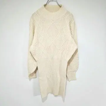 베이델리 BEIDELLI 케이블 짜임 원피스 아이보리