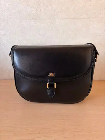 JUNKO KOSHINO 블랙 가죽 숄더백