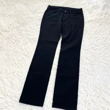 에콕스 EXOX 스트레이트 팬츠 심플 무지 베이직 블랙