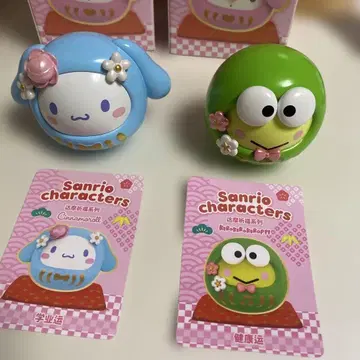 2점 산리오 TOP TOY 미니 피규어 개운 달마