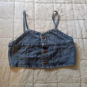 리 데님 뷔스티에 M