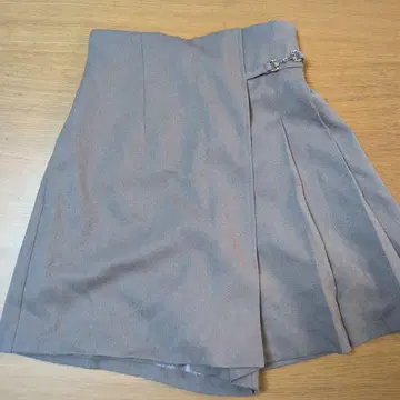 그레이 플리츠 팬츠 미니