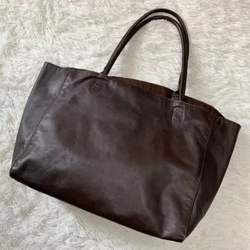 GREEN LABEL RELAXING 가죽 빅 토트백 경량 방수